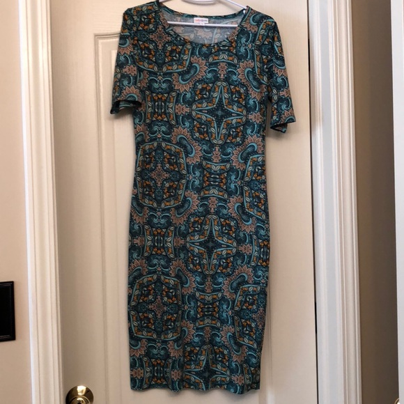 SOLD - LulaRoe Julia dress size small w/ OS leggings - Picture 1 of 8
